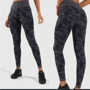 Gymshark Camo Compression Leggings - Large